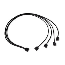 Cavo alphacool splitter y argb 3pin 4x 3pin da 60cm nero