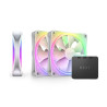 Ventole 120x120 nzxt f120 rgb duo 120mm pwm 3pz bianco [rf-d12tf-w1]