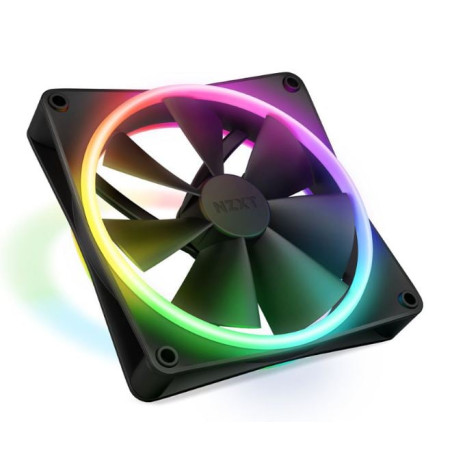 Ventola 140x140 nzxt f140 rgb duo 140mm pwm nero [rf-d14sf-b1]