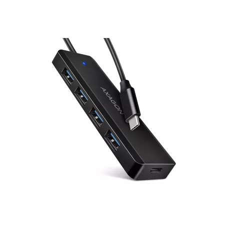 Hub usb axagon 4porte/5gbps/tipoc 3.2 gen1 cavo19cm nero [nuaxnus4phuec1c]