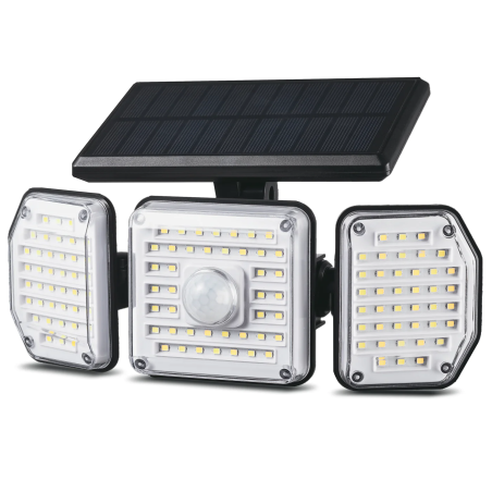 Lampada led maclean mce615 con sensore di movimento/solare/4000k/320lm/4w