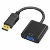 Adattatore displayport ibox displayport a d-sub 15pin nero [akibxhviadpvga0]