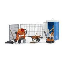 Set da costruzione bruder set da cantiere con figurina bworld multicolore