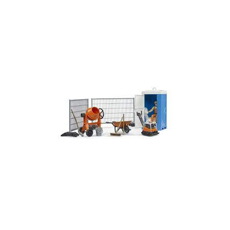 Set da costruzione bruder set da cantiere con figurina bworld multicolore