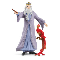 Set figurine schleich harry potter wizarding world silente e fawkes