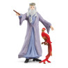 Set figurine schleich harry potter wizarding world silente e fawkes