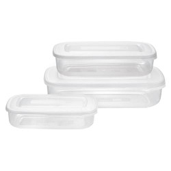 Set contenitori alimenti tontarelli family food bianco 3pz [9040572112]