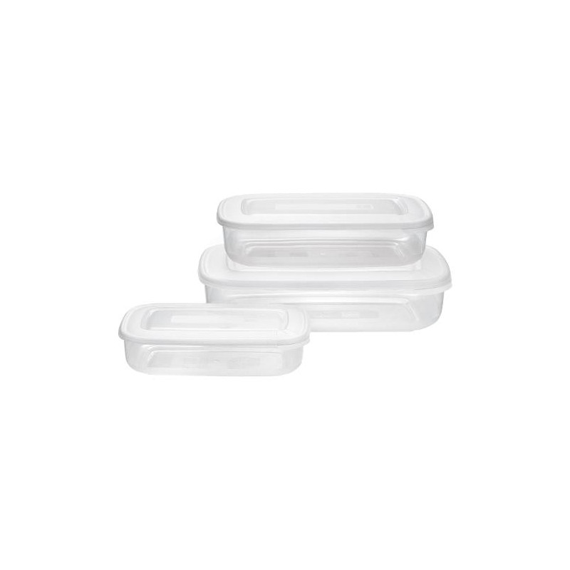 Set contenitori alimenti tontarelli family food bianco 3pz [9040572112]