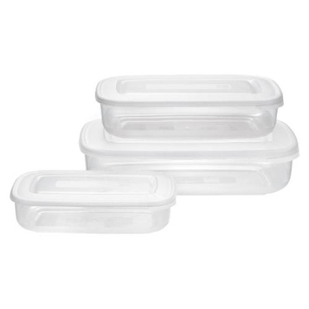 Set contenitori alimenti tontarelli family food bianco 3pz [9040572112]