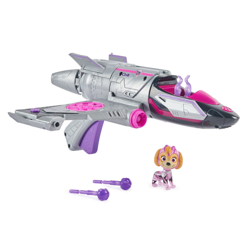 Veicolo/figurina spin master paw patrol mighty movie jet con skye
