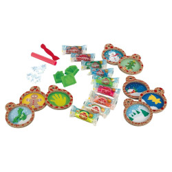 Gioco educativo dido family moments/pasta modellabile 500g/+3anni