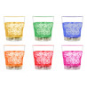 Bicchieri techly confezione da 6 tumbler 250ml con 6 colorazioni