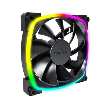 Ventola 120x120 montech ax120 pwm argb 1600rpm nero [ax120 pwm b]