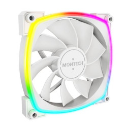 Ventola 120x120 montech rx120 pwm argb 1600rpm bianco [rx120 pwm