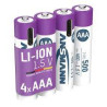 Batteria ansmann litio akku micro aaa 400mah + cavo 4pz [1311-0028]
