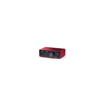 Interfaccia audio focusrite scarlett solo di quarta gen 2in2 rosso