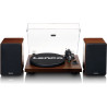 Giradischi + altoparlanti hi-fi lenco ls 600wa bluetooth marrone