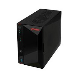 Pc asus 2-bay nas qc 2.0ghz cpu 4gb ddr4 4x m.2 ssd nero [as5402t]