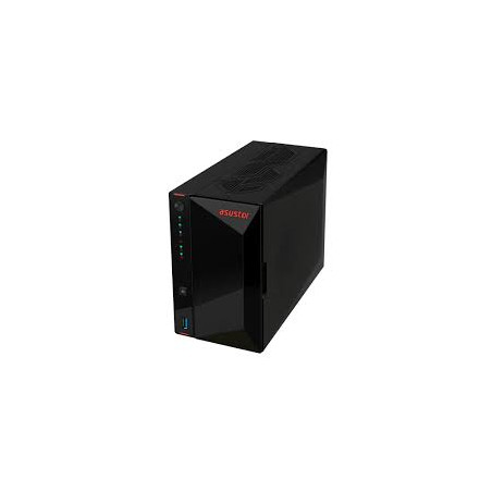Pc asus 2-bay nas qc 2.0ghz cpu 4gb ddr4 4x m.2 ssd nero [as5402t]