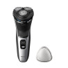 Rasoio elettrico philips serie 3000 wet da uomo argento [s3143/00]