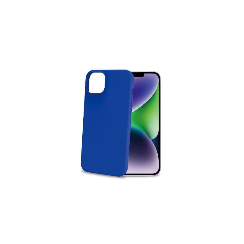 Custodia celly cromo per iphone 15 plus blu [cromo1055bl]