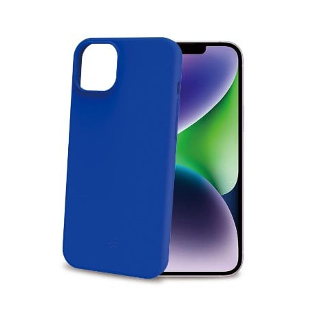 Custodia celly cromo per iphone 15 plus blu [cromo1055bl]