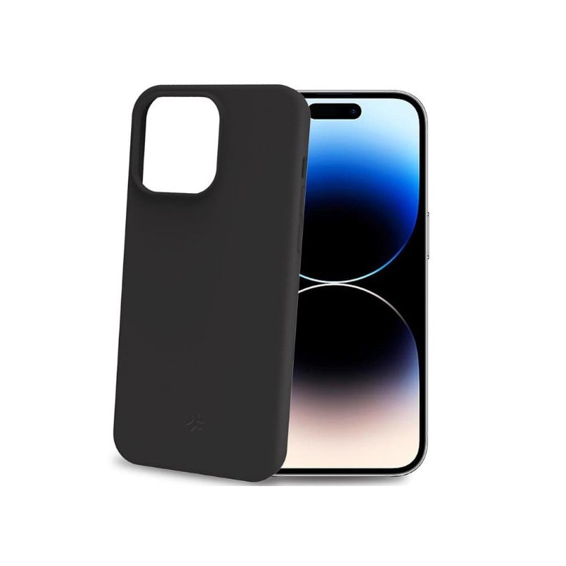 Custodia celly cromo per iphone 15 pro nero [cromo1054bk]
