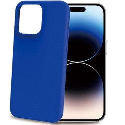 Custodia celly cromo per iphone 15 pro blu [cromo1054bl]