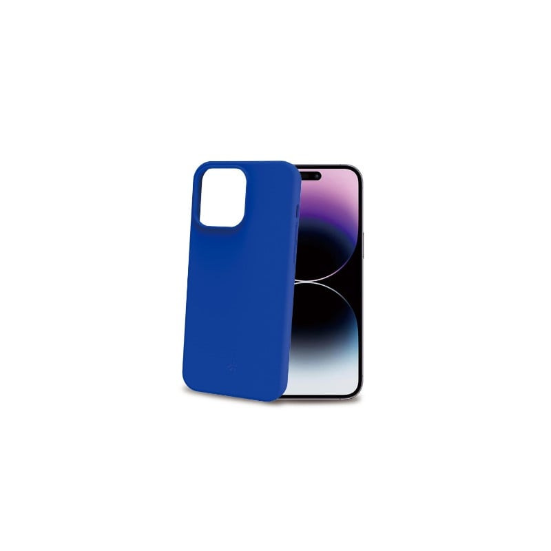 Custodia celly cromo per iphone 15 pro max blu [cromo1056bl]