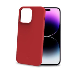 Custodia celly cromo per iphone 15 pro max rosso [cromo1056rd]