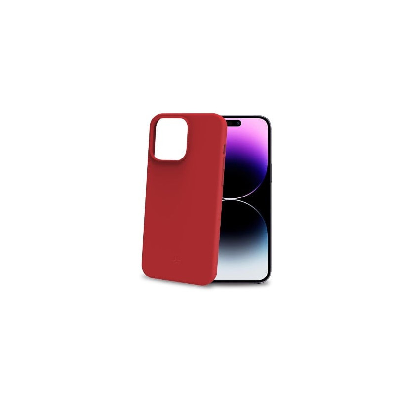 custodia celly cromo per iphone 15 pro max rosso [cromo1056rd]