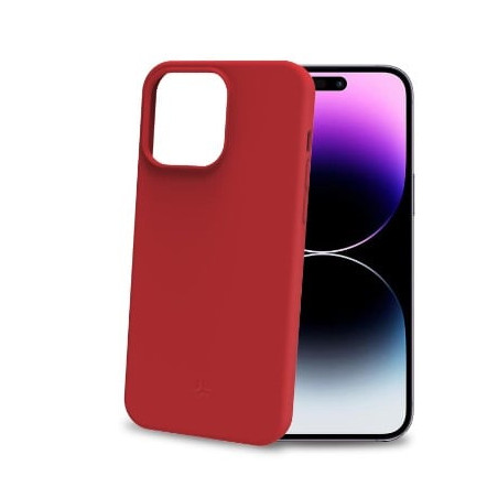 custodia celly cromo per iphone 15 pro max rosso [cromo1056rd]