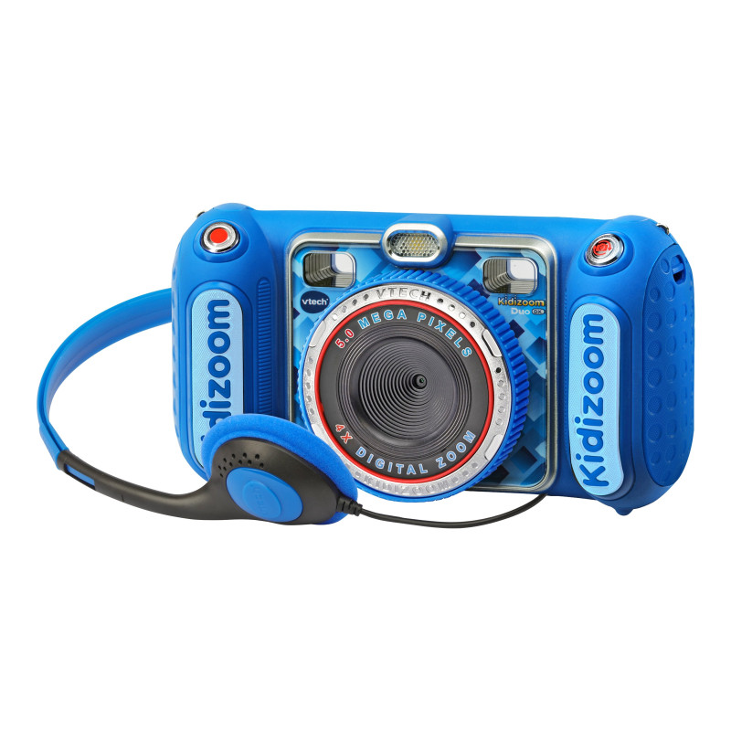 Giocattolo v-tech kidizoom duo dx fotocamera per bambini blu
