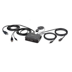 Switch kvm startech.com c2-h46-uac-cbl-kvm 4k uhd