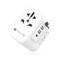 Adattatore da viaggio universale 150 paesi 2 porte usb-a 1 porta