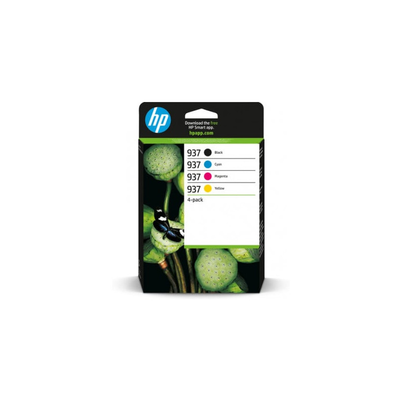 Cartuccia hp tinte no.937 ciano/blu/magenta/nero [6c400ne]