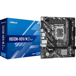 Scheda madre intel asrock h610m-hdv/m.2 1700 micro atx 2x ddr4