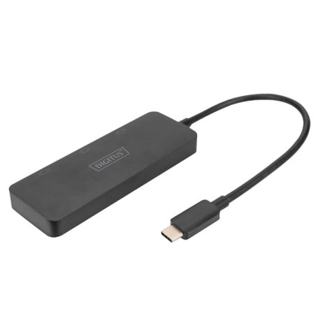 Hub digitus usb-c 3 porte 8.1gbps nero [dig]