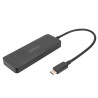 Hub digitus usb-c 3 porte 8.1gbps nero [dig]