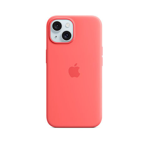 Custodia apple magsafe in silicone per iphone 15 guava [mt0v3zm/a]