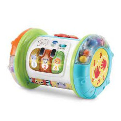 Giocattolo musicale vtech tamburo explorer rotante 3 in 1 multicolore