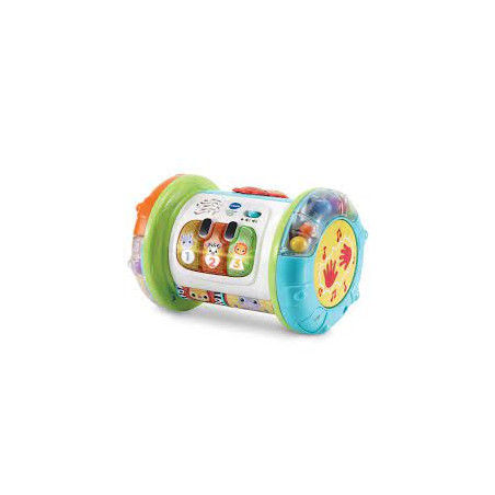 Giocattolo musicale vtech tamburo explorer rotante 3 in 1 multicolore