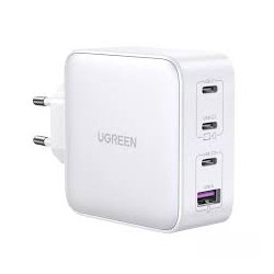 Caricatore ugreen usb nexode gan da 100w 3x tipo-c 1xusb3 bianco