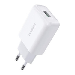Caricatore ugreen usb 18w qc3.0 bianco [10133]