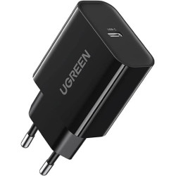 Caricatore ugreen usb tipo-c 20w pd nero [10191]