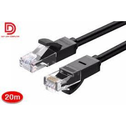 Cavo ethernet ugreen cat 6 u/utp 20m nero [20166]