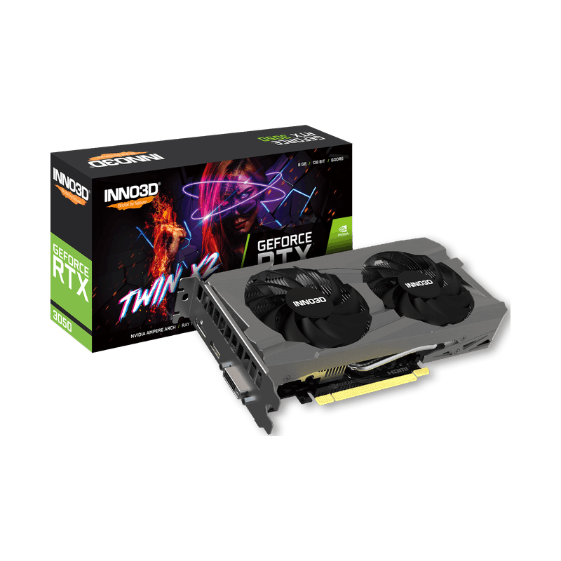 Scheda video nvidia inno3d geforce rtx 3050 8gb gddr6 128bit bianco