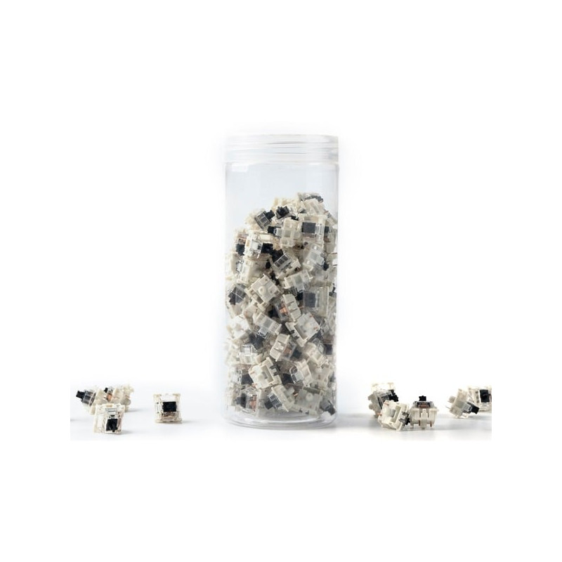 Set di switch keychron gateron g pro 3.0 110pz nero/trasparente [g184]