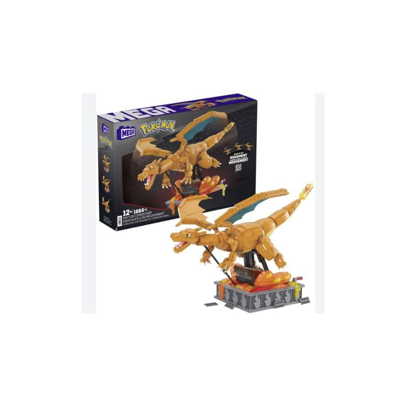 Gioco da costruzione megabloks mega pokemon 12 anni multicolore 1664pz