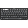 Tastiera logitech pebble keys 2 k380s rf senza fili bluetooth grafite